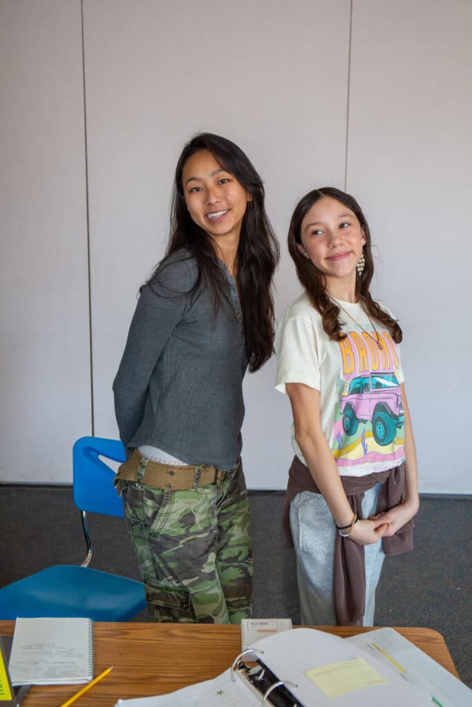 a mentor with a reading mentor student