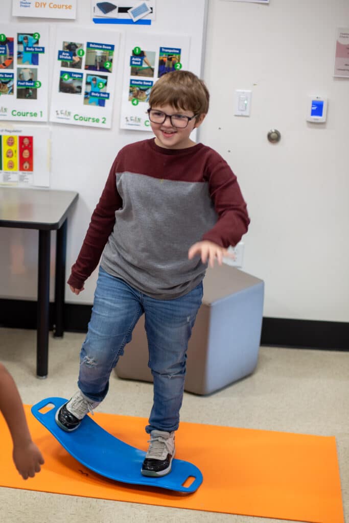 a student in a SuperSensory Space